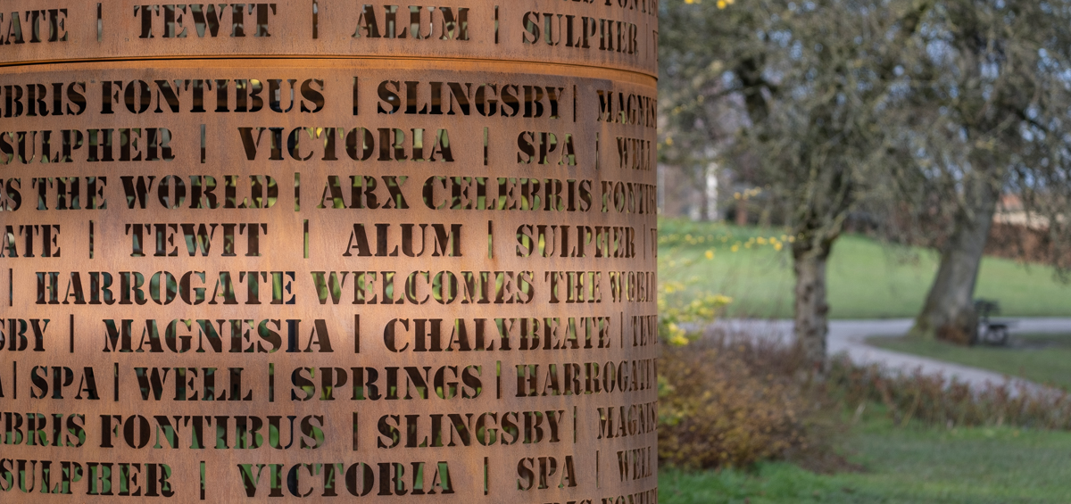 Spring Harrogate Valley Gardens 170 Water sculpture